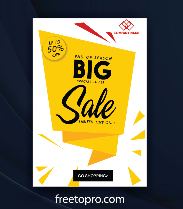 Big Sale EPS Banner Template